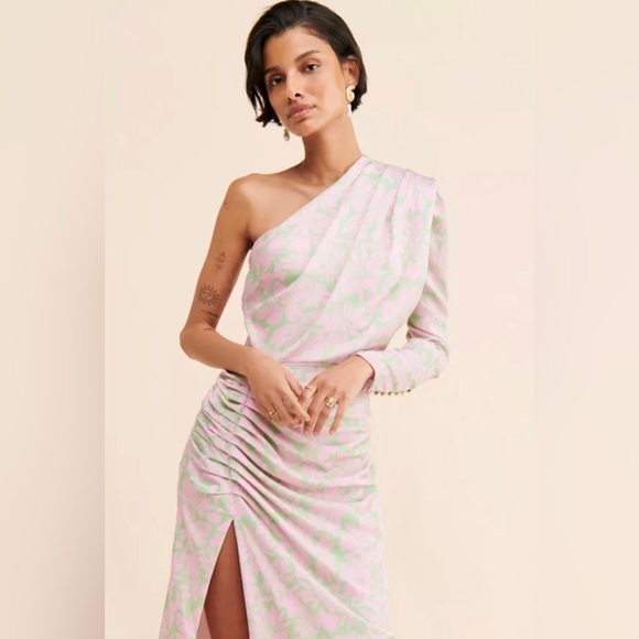 Free People x Azulu Sunny Satin Gown Size S. B27 - Picture 3 of 9